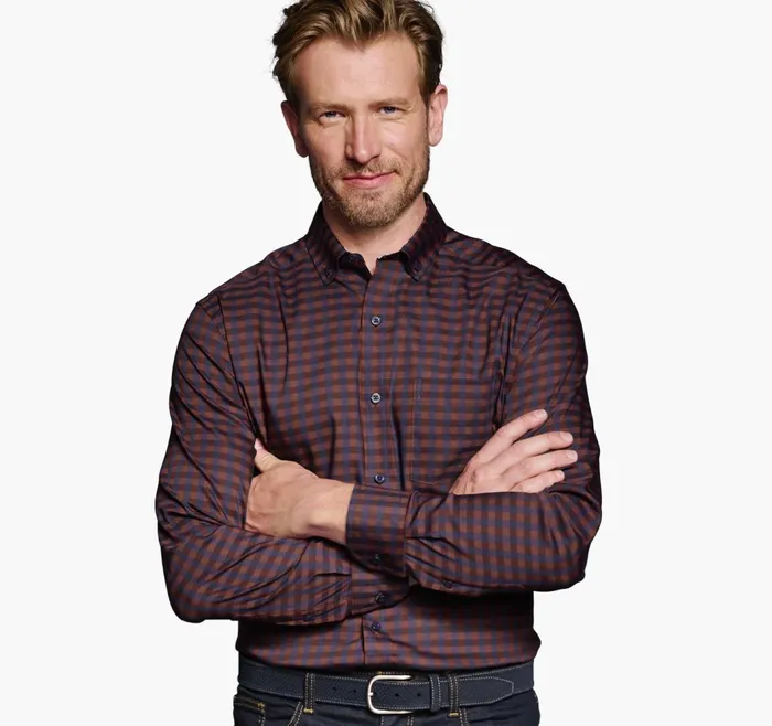 JohnstonandMurphy Shirts Xc4 Sport LongSleeve Shirt Red 8211 Men JohnstonandMurphy Shirts Xc4 Sport LongSleeve Shirt Red 8211 Men