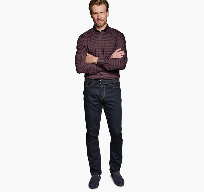 JohnstonandMurphy Shirts Xc4 Sport LongSleeve Shirt Red 8211 Men JohnstonandMurphy Shirts Xc4 Sport LongSleeve Shirt Red 8211 Men