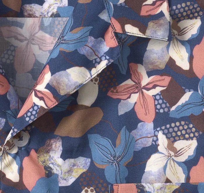 JohnstonandMurphy ShortSleeve Shirts Camp Shirt Navy Abstract Floral 8211 Men JohnstonandMurphy ShortSleeve Shirts Camp Shirt Navy Abstract Floral 8211 Men