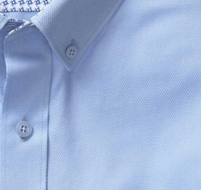 JohnstonandMurphy ShortSleeve Shirts Textured Cotton ShortSleeve Shirt Blue Solid 8211 Men JohnstonandMurphy ShortSleeve Shirts Textured Cotton ShortSleeve Shirt Blue Solid 8211 Men