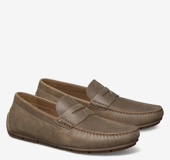JohnstonandMurphy SlipOns and Loafers Baldwin Driver Penny Loafer Brown American Full Grain 8211 Men JohnstonandMurphy SlipOns and Loafers Baldwin Driver Penny Loafer Brown American Full Grain 8211 Men