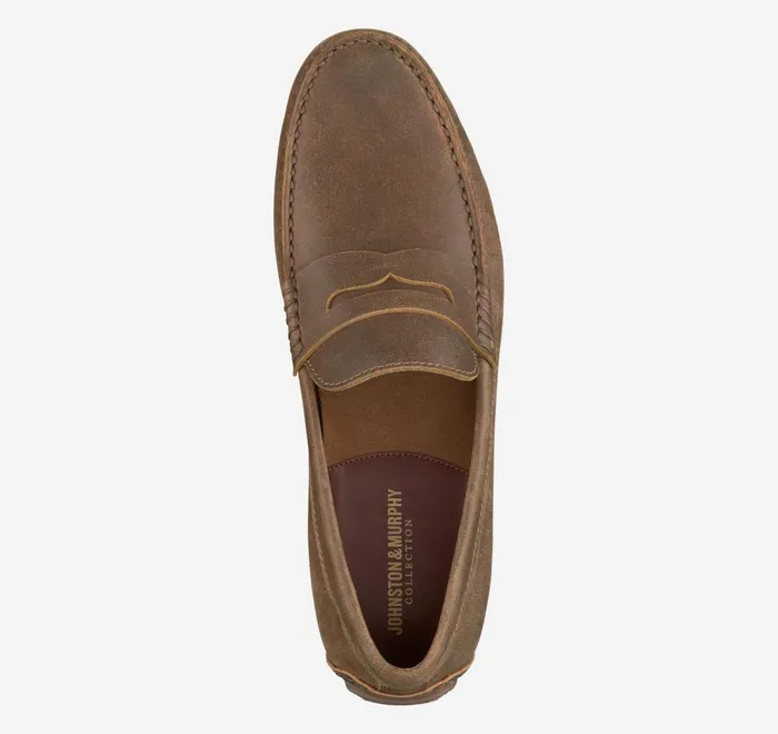 JohnstonandMurphy SlipOns and Loafers Baldwin Driver Penny Loafer Brown American Full Grain 8211 Men JohnstonandMurphy SlipOns and Loafers Baldwin Driver Penny Loafer Brown American Full Grain 8211 Men