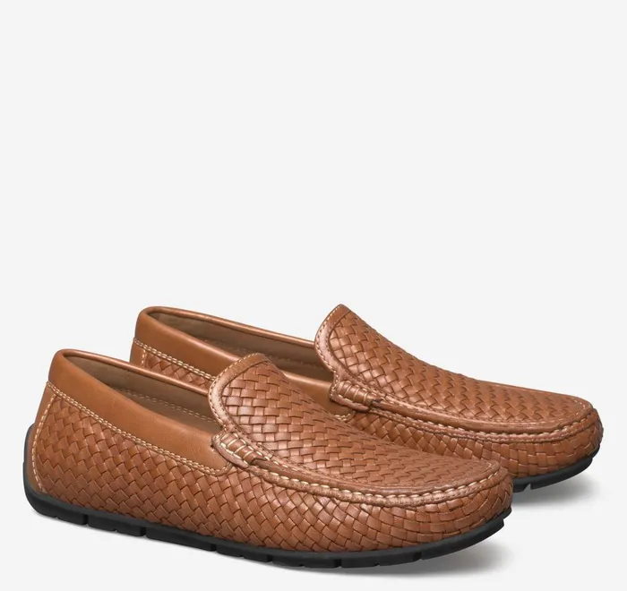 JohnstonandMurphy SlipOns and Loafers Baldwin Driver Woven SlipOn Loafer Tan Sheepskin 8211 Men JohnstonandMurphy SlipOns and Loafers Baldwin Driver Woven SlipOn Loafer Tan Sheepskin 8211 Men