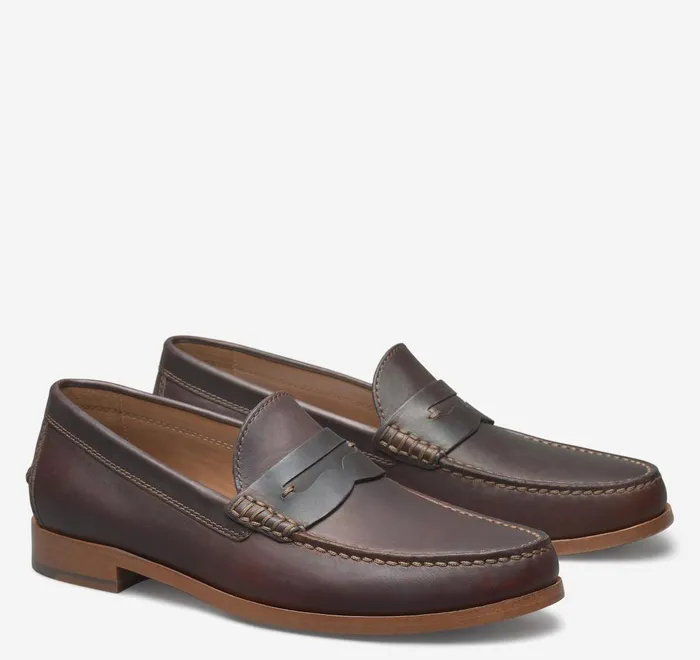 JohnstonandMurphy SlipOns and Loafers Baldwin Penny Loafer Dark Brown English Full Grain 8211 Men JohnstonandMurphy SlipOns and Loafers Baldwin Penny Loafer Dark Brown English Full Grain 8211 Men