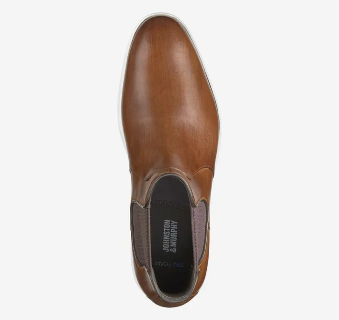 JohnstonandMurphy SlipOns and Loafers Brody Chelsea Boot Brown Handstained Full Grain 8211 Men JohnstonandMurphy SlipOns and Loafers Brody Chelsea Boot Brown Handstained Full Grain 8211 Men