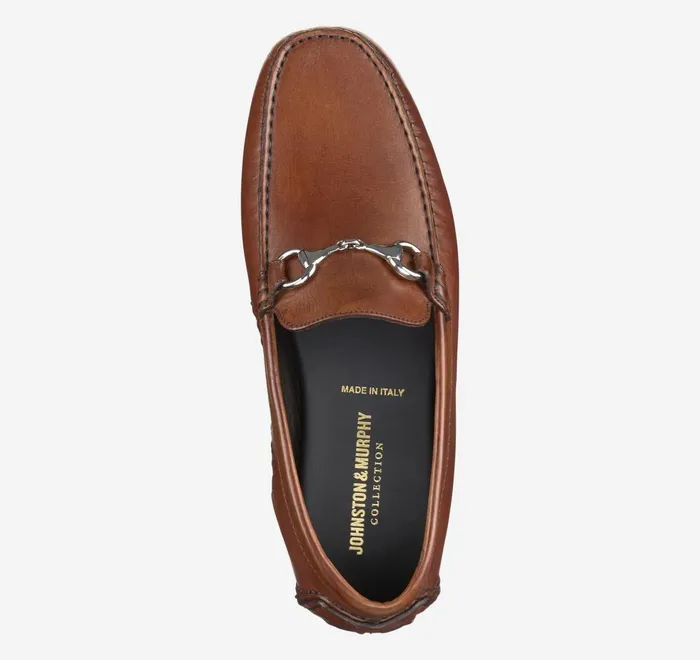 JohnstonandMurphy SlipOns and Loafers Dayton Bit Loafer Brown Italian Calfskin 8211 Men JohnstonandMurphy SlipOns and Loafers Dayton Bit Loafer Brown Italian Calfskin 8211 Men