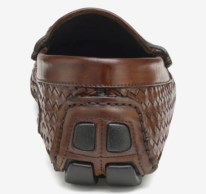JohnstonandMurphy SlipOns and Loafers Dayton Woven Penny Loafer Brown Italian Calfskin 8211 Men JohnstonandMurphy SlipOns and Loafers Dayton Woven Penny Loafer Brown Italian Calfskin 8211 Men