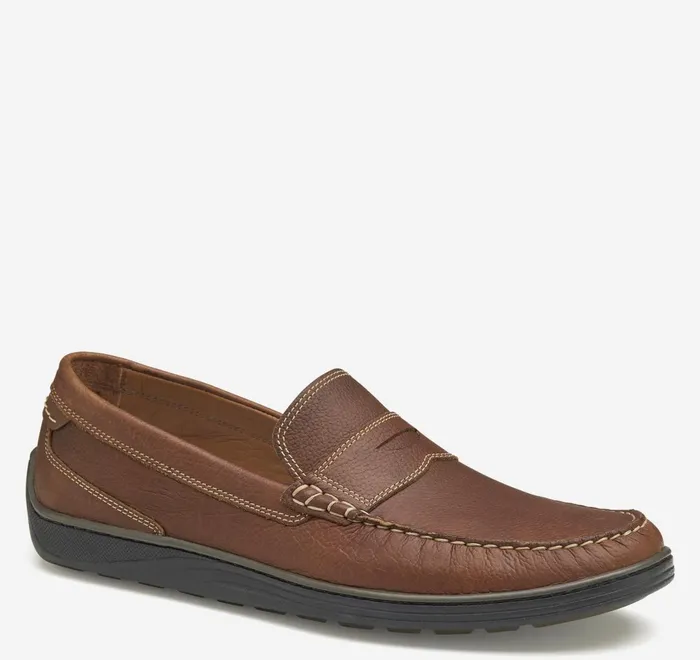 JohnstonandMurphy SlipOns and Loafers Emmett Penny Loafer Dark Tan Full Grain 8211 Men JohnstonandMurphy SlipOns and Loafers Emmett Penny Loafer Dark Tan Full Grain 8211 Men
