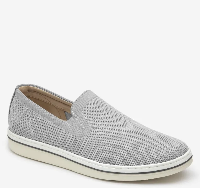 JohnstonandMurphy SlipOns and Loafers Trenton Knit SlipOn Light Gray Knit 8211 Men JohnstonandMurphy SlipOns and Loafers Trenton Knit SlipOn Light Gray Knit 8211 Men