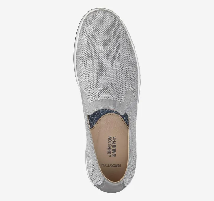 JohnstonandMurphy SlipOns and Loafers Trenton Knit SlipOn Light Gray Knit 8211 Men JohnstonandMurphy SlipOns and Loafers Trenton Knit SlipOn Light Gray Knit 8211 Men