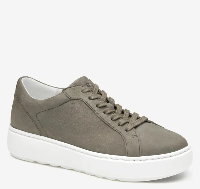JohnstonandMurphy Sneakers Cammie LaceUp Gray Tumbled Nubuck 8211 Women
