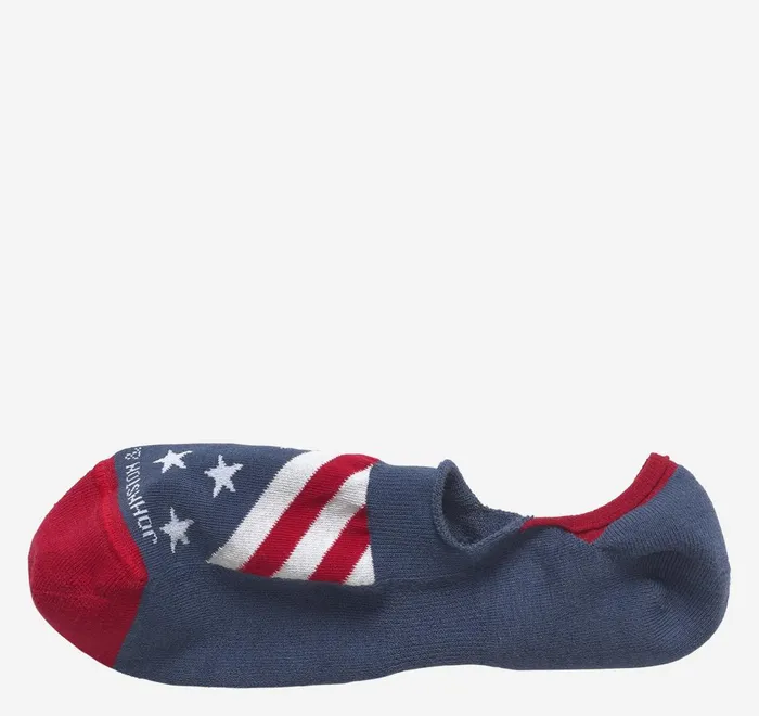 JohnstonandMurphy Socks HighCut Liner Socks Navy Flag 8211 Men