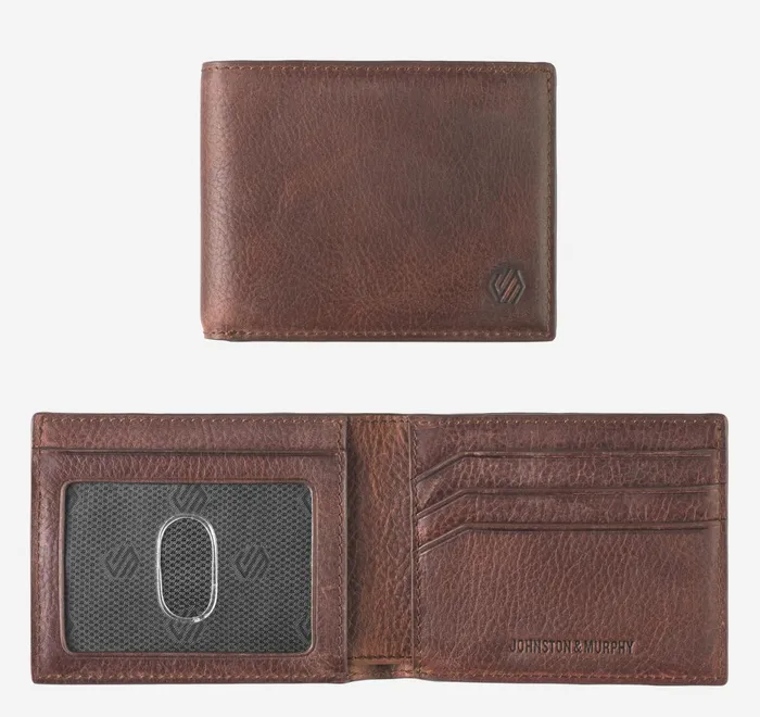 JohnstonandMurphy Wallets Kingston Billfold Wallet Mahogany 8211 Men