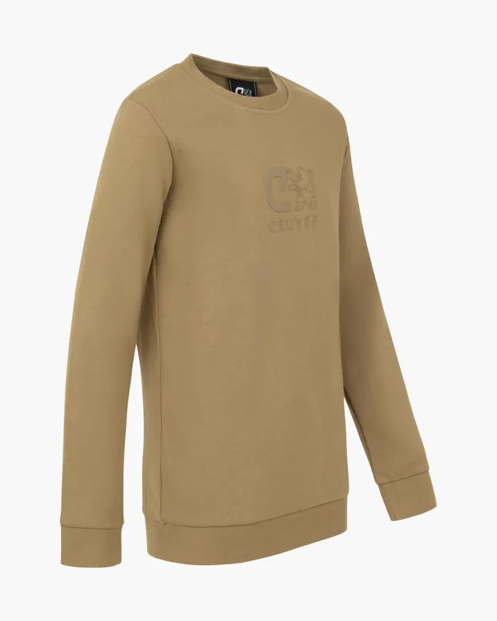 Junior Cruyff Sweats and Hoodies Classic Crewneck Sand Junior Cruyff Sweats and Hoodies Classic Crewneck Sand