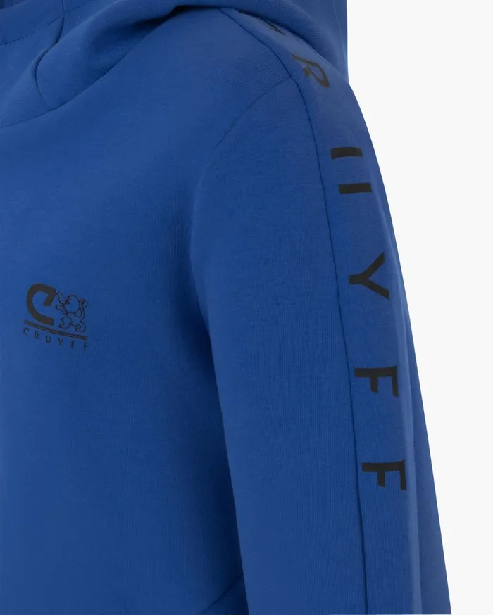 Junior Cruyff Sweats and Hoodies Ignite Tape Hood Blue Junior Cruyff Sweats and Hoodies Ignite Tape Hood Blue