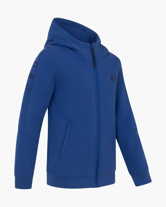 Junior Cruyff Sweats and Hoodies Ignite Tape Hood Blue Junior Cruyff Sweats and Hoodies Ignite Tape Hood Blue