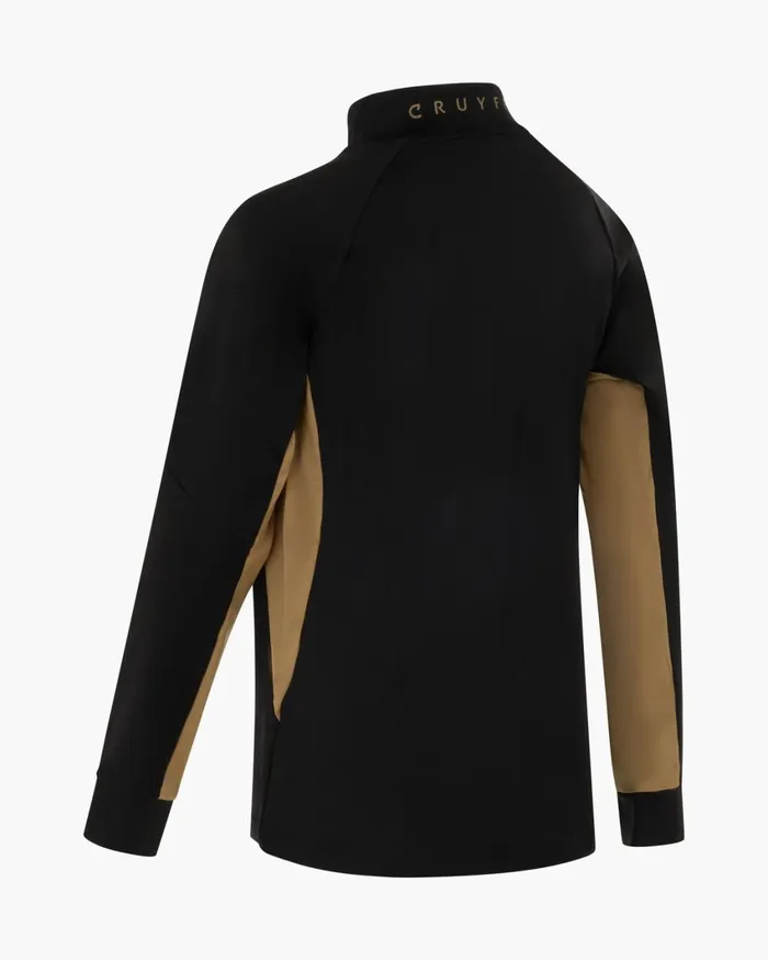 Junior Cruyff Tracksuits Corner Suit Blackgold Junior Cruyff Tracksuits Corner Suit Blackgold