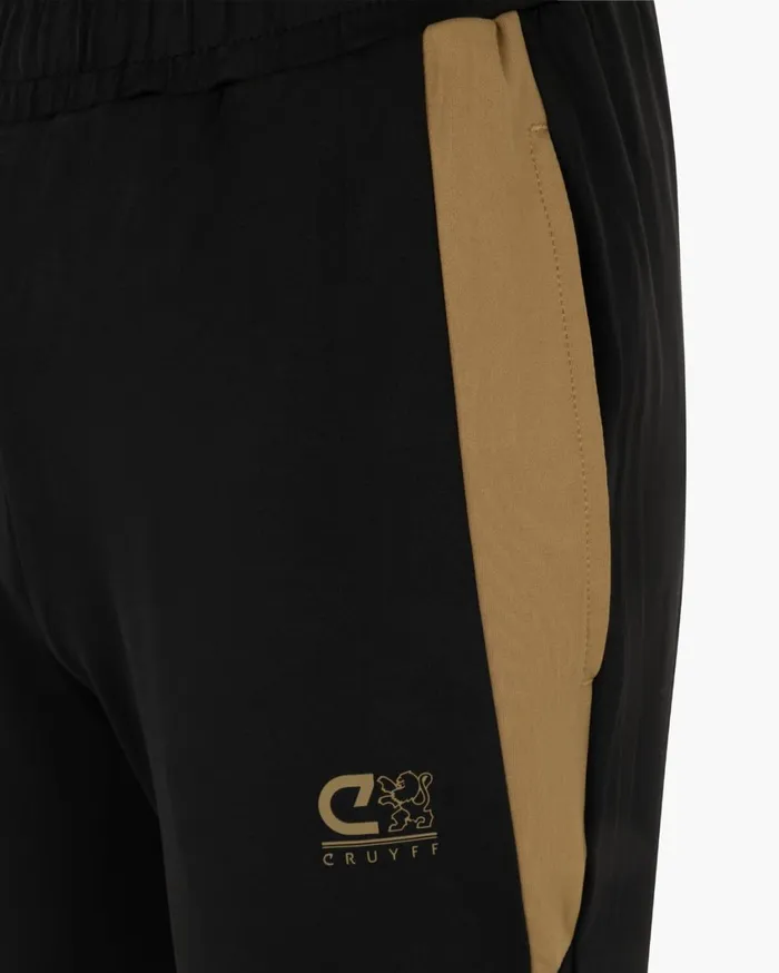 Junior Cruyff Tracksuits Corner Suit Blackgold Junior Cruyff Tracksuits Corner Suit Blackgold