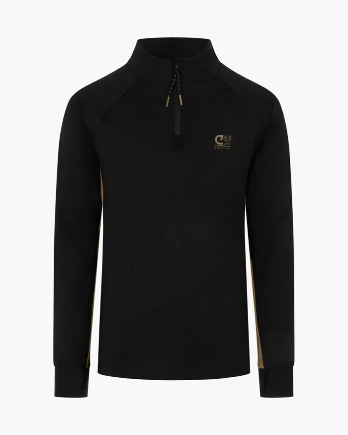 Junior Cruyff Tracksuits Corner Suit Blackgold Junior Cruyff Tracksuits Corner Suit Blackgold