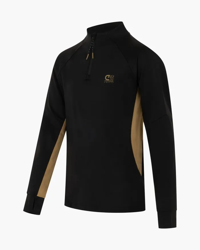 Junior Cruyff Tracksuits Corner Suit Blackgold Junior Cruyff Tracksuits Corner Suit Blackgold