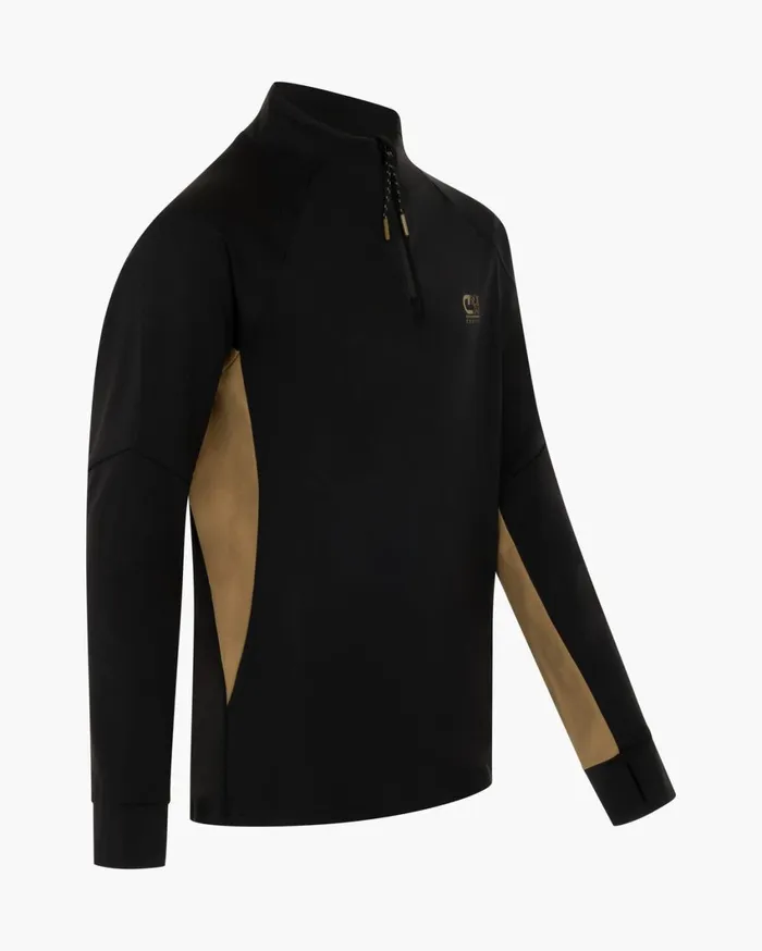 Junior Cruyff Tracksuits Corner Suit Blackgold Junior Cruyff Tracksuits Corner Suit Blackgold