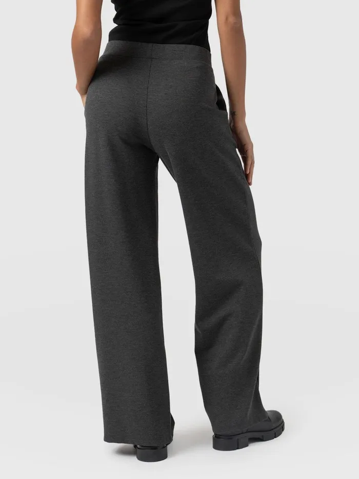 Keller Wide Leg Pant 8211 Charcoal Charcoal Women Saint And Sofia Pants