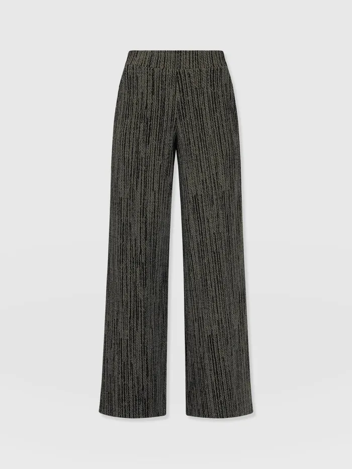Keller Wide Leg Pant 8211 Green Texture Green Texture Women Saint And Sofia Pants