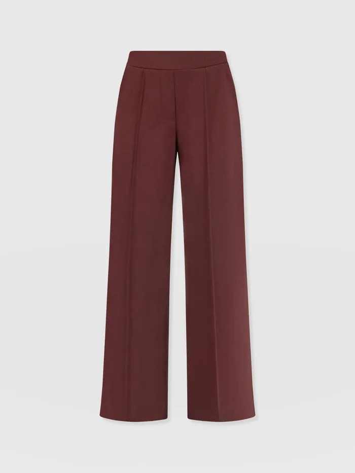 Keller Wide Leg Pant 8211 Maroon Maroon Women Saint And Sofia Pants