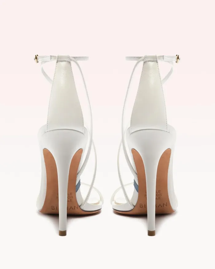 Kendal Bridal 100 White and Golden White andamp Golden Women Alexandre Birman Sandals