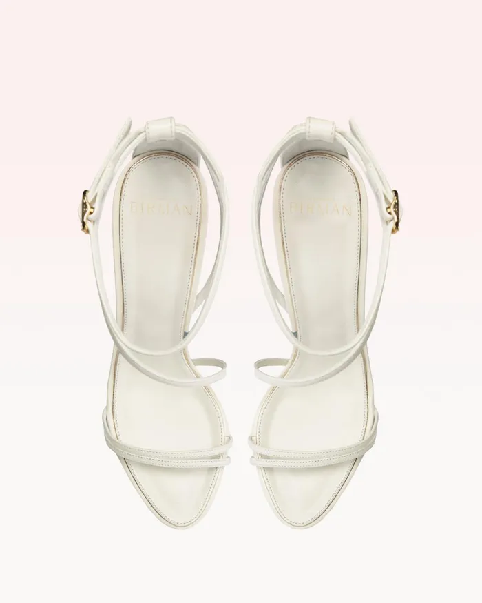 Kendal Bridal 100 White and Golden White andamp Golden Women Alexandre Birman Sandals