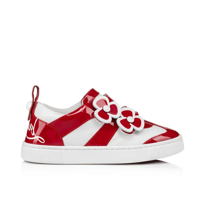 Kids Fun Pensa Sneakers 8211 Patent Calf Leather 8211 Loubi Red Christian Louboutin Sneakers