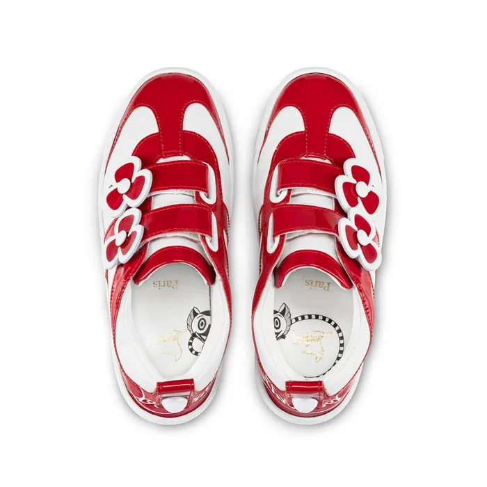 Kids Fun Pensa Sneakers 8211 Patent Calf Leather 8211 Loubi Red Christian Louboutin Sneakers