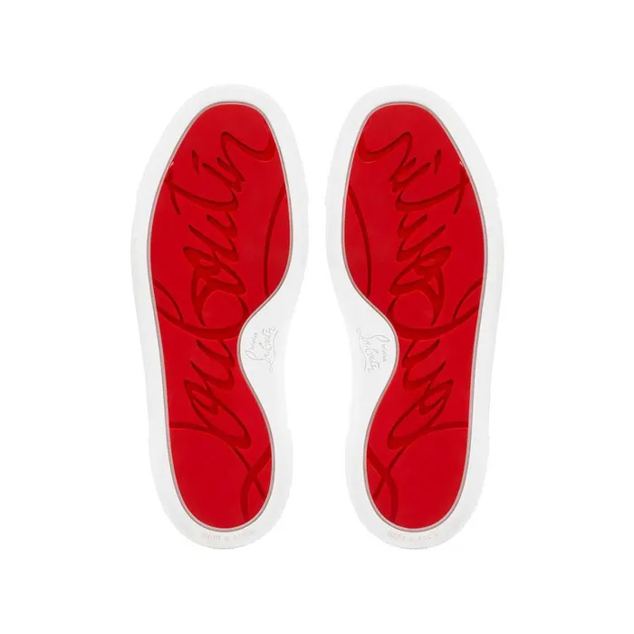 Kids Funnyto Lowtop Sneakers 8211 Calf Leather 8211 Loubi Red Christian Louboutin Sneakers