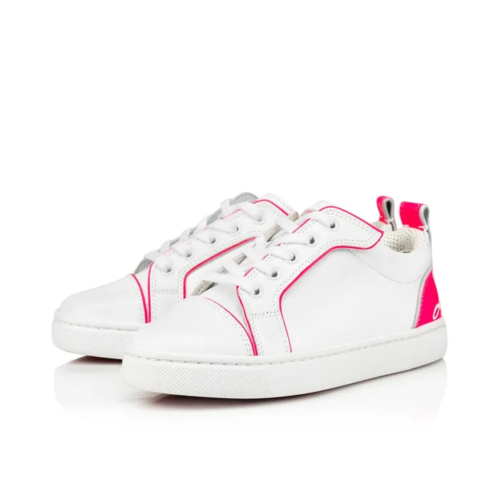 Kids Funnyto Lowtop Sneakers 8211 Calf Leather 8211 Pink Pink Christian Louboutin Sneakers
