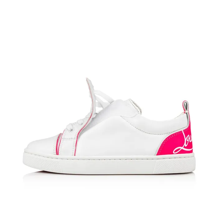 Kids Funnyto Lowtop Sneakers 8211 Calf Leather 8211 Pink Pink Christian Louboutin Sneakers