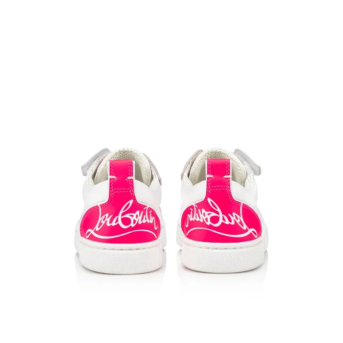 Kids Funnyto Lowtop Sneakers 8211 Calf Leather 8211 Pink Pink Christian Louboutin Sneakers
