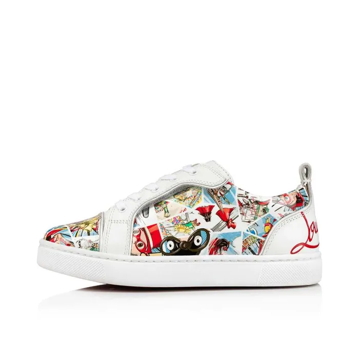 Kids Funnyto Lowtop Sneakers 8211 Patent Calf Comics Print 8211 Multicolor Multicolor Christian Louboutin Sneakers