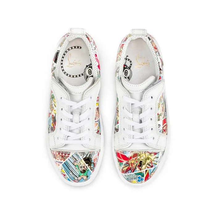 Kids Funnyto Lowtop Sneakers 8211 Patent Calf Comics Print 8211 Multicolor Multicolor Christian Louboutin Sneakers