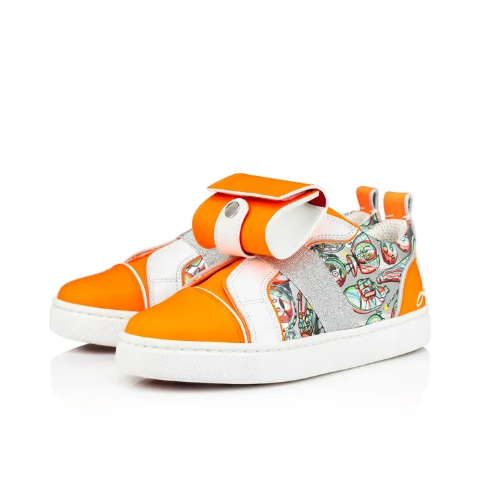 Kids Funnytolastico Lowtop Sneakers 8211 Fluo Calf Leather And Leather Spacy Loubi Print 8211 Orange Orange Christian Louboutin Sneakers Kids Funnytolastico Lowtop Sneakers 8211 Fluo Calf Leather And Leather Spacy Loubi Print 8211 Orange Orange Christian Louboutin Sneakers