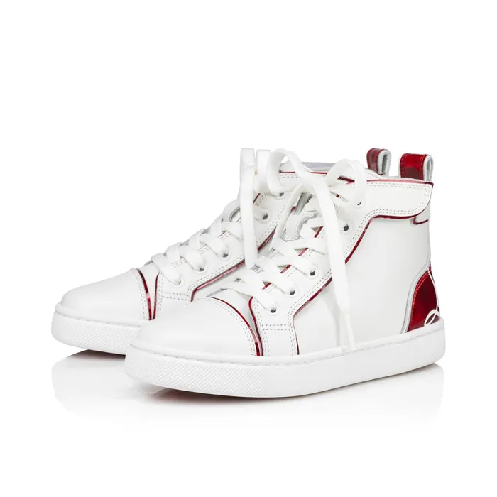 Kids Funnytopi Hightop Sneakers 8211 Calf Leather And Patent Calf Leather Psychic 8211 Bianco White Christian Louboutin Sneakers Kids Funnytopi Hightop Sneakers 8211 Calf Leather And Patent Calf Leather Psychic 8211 Bianco White Christian Louboutin Sneakers