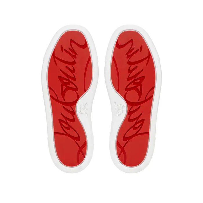Kids Funnytopi Hightop Sneakers 8211 Calf Leather And Patent Calf Leather Psychic 8211 Bianco White Christian Louboutin Sneakers