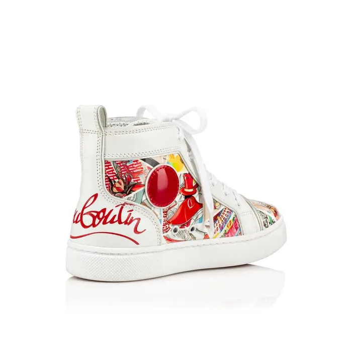 Kids Funnytopi Hightop Sneakers 8211 Patent Calf Comics Print 8211 Multicolor Multicolor Christian Louboutin Sneakers