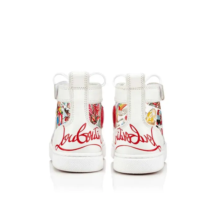 Kids Funnytopi Hightop Sneakers 8211 Patent Calf Comics Print 8211 Multicolor Multicolor Christian Louboutin Sneakers