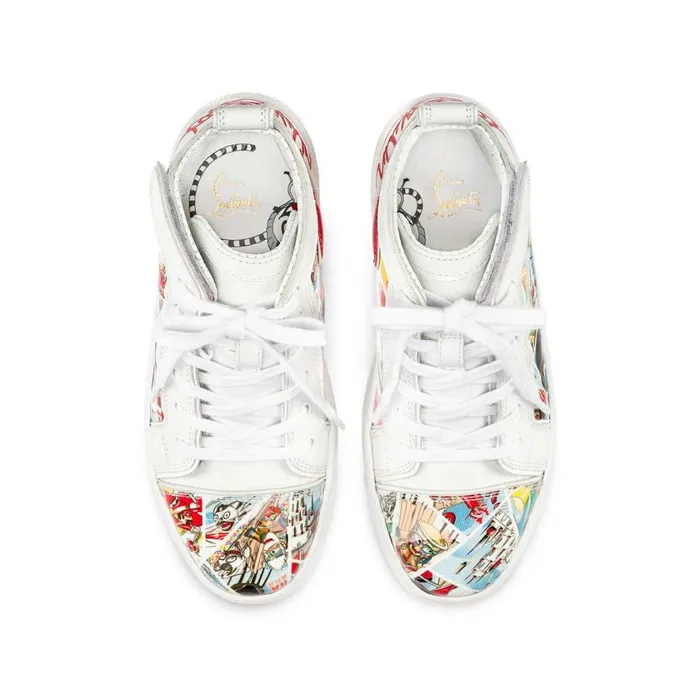 Kids Funnytopi Hightop Sneakers 8211 Patent Calf Comics Print 8211 Multicolor Multicolor Christian Louboutin Sneakers