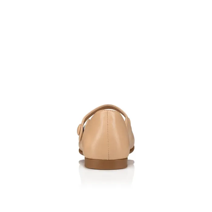 Kids Melodie Chick Ballerinas 8211 Nappa Leather 8211 Nude 1 Nude Christian Louboutin Ballerinas