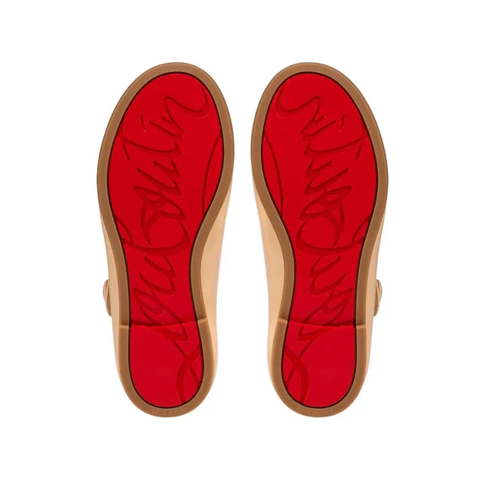 Kids Melodie Chick Ballerinas 8211 Nappa Leather 8211 Nude 1 Nude Christian Louboutin Ballerinas