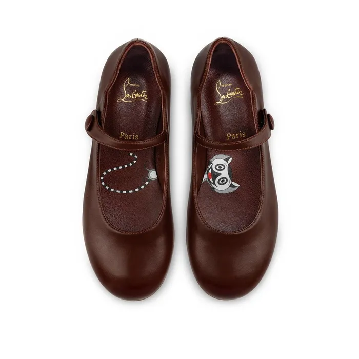 Kids Melodie Chick Ballerinas 8211 Nappa Leather 8211 Nude 8 Nude Christian Louboutin Ballerinas