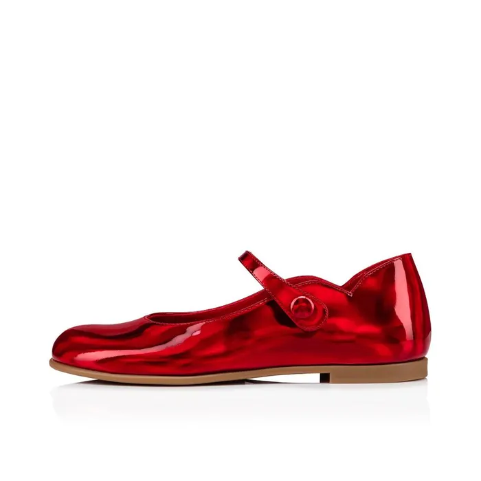 Kids Melodie Chick Ballerinas 8211 Patent Calf Psychic 8211 Loubi Red Christian Louboutin Ballerinas