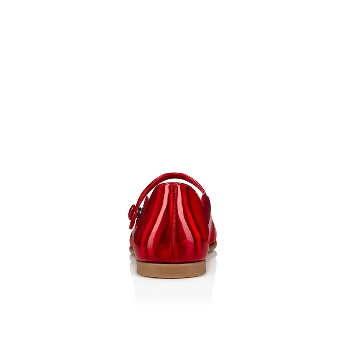 Kids Melodie Chick Ballerinas 8211 Patent Calf Psychic 8211 Loubi Red Christian Louboutin Ballerinas