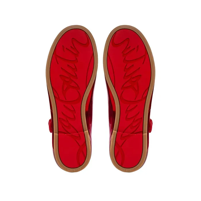 Kids Melodie Chick Ballerinas 8211 Patent Calf Psychic 8211 Loubi Red Christian Louboutin Ballerinas